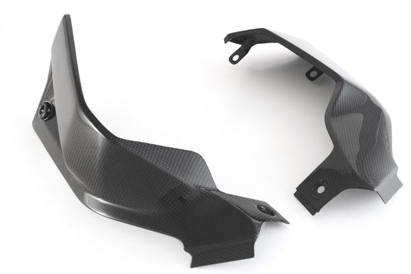 MOTOCORSE Radiator cover - set Trama del carbonio e finitura superficiale - 2