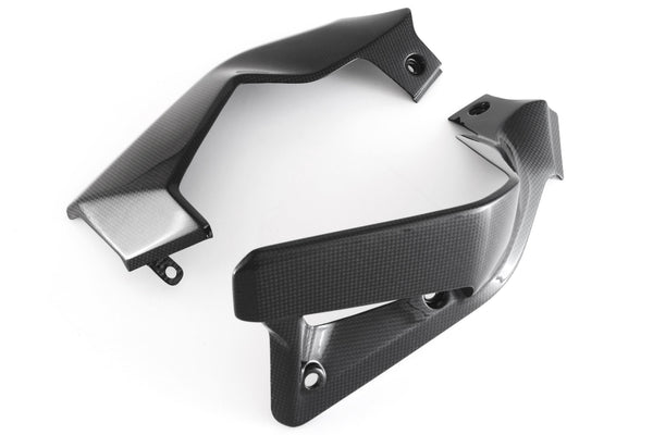 MOTOCORSE Radiator cover - set Trama del carbonio e finitura superficiale - 2