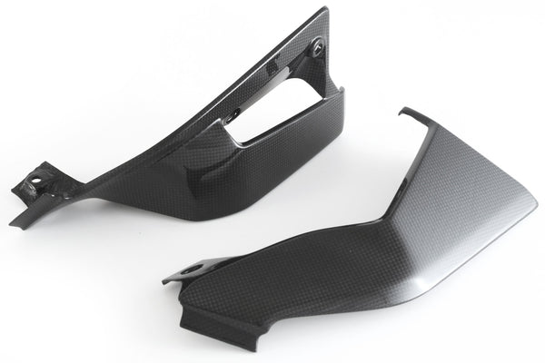 MOTOCORSE Radiator cover - set Trama del carbonio e finitura superficiale - 2