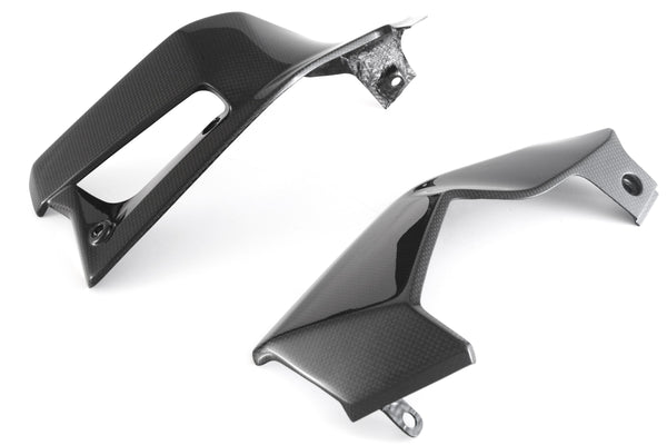 MOTOCORSE Radiator cover - set Trama del carbonio e finitura superficiale - 2