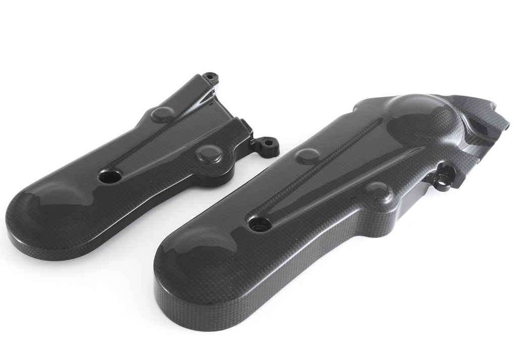 MOTOCORSE Cam-belt covers - set Trama del carbonio e finitura superficiale - 2