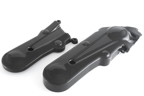 MOTOCORSE Cam-belt covers - set Trama del carbonio e finitura superficiale - 2