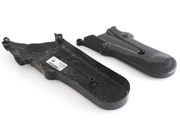 MOTOCORSE Cam-belt covers - set Trama del carbonio e finitura superficiale - 2
