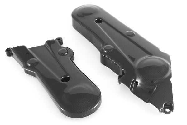 MOTOCORSE Cam-belt covers - set Trama del carbonio e finitura superficiale - 2