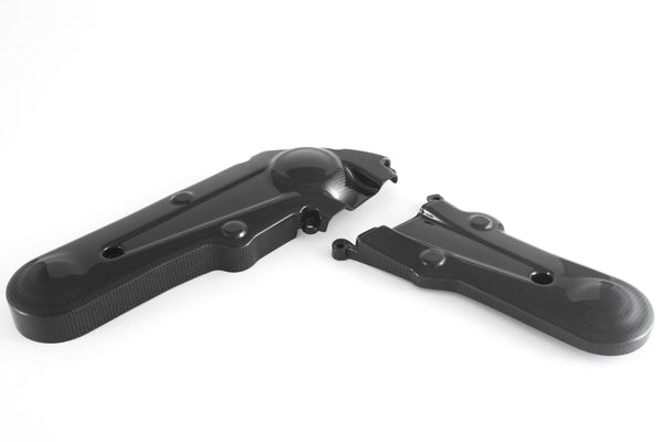 MOTOCORSE Cam-belt covers - set Trama del carbonio e finitura superficiale - 2