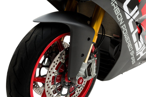 MOTOCORSE Front mudguard Trama del carbonio e finitura superficiale - 2