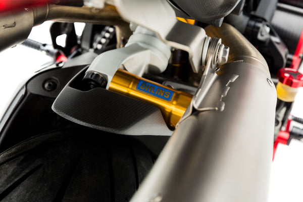 MOTOCORSE Rear mudguard Trama del carbonio e finitura superficiale - 2