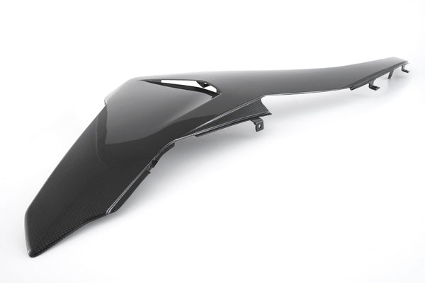 MOTOCORSE Fairing side panel - lower left Trama del carbonio e finitura superficiale - 200P – Plain