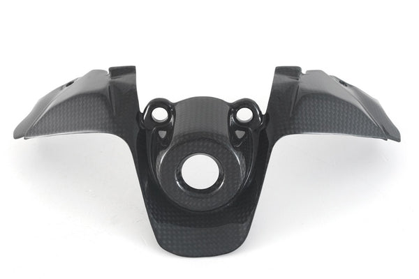 MOTOCORSE KEYLOCK COVER - DUCATI STREETFIGHTER V2 (2022 - 2024 ) Trama del carbonio e finitura superficiale - 200P – Plain Lucido 1