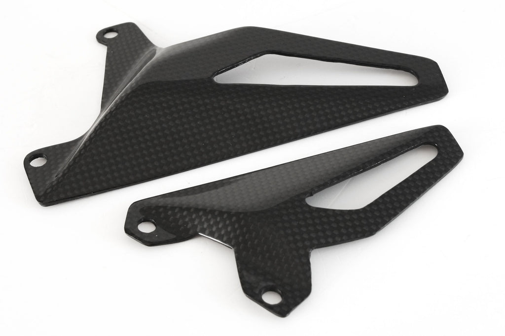MOTOCORSE Heel guards set Trama del carbonio e finitura superficiale - 2