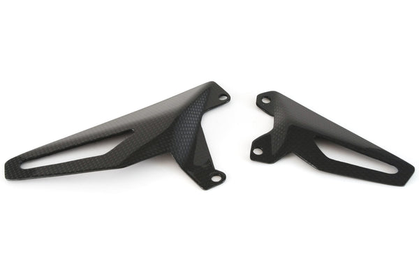 MOTOCORSE Heel guards set Trama del carbonio e finitura superficiale - 2