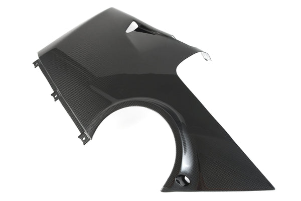 MOTOCORSE Fairing side panel - lower right Trama del carbonio e finitura superficiale - 2