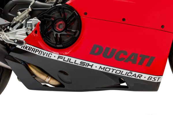 MOTOCORSE Fairing side panel - lower right Trama del carbonio e finitura superficiale - 2