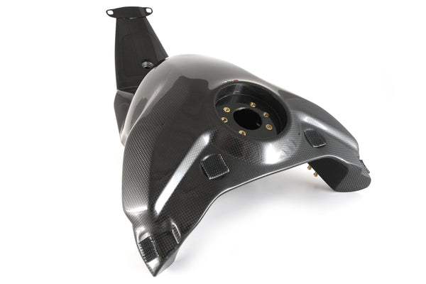 MOTOCORSE Fuel tank Trama del carbonio e finitura superficiale