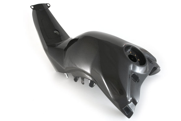 MOTOCORSE Fuel tank Trama del carbonio e finitura superficiale