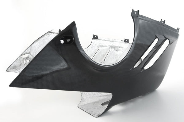 MOTOCORSE BELLY PAN - OEM EXHAUST - DUCATI PANIGALE V4/S/R (2022 - 2024 ) Trama del carbonio e finitura superficiale - 200P – Plain Lucido 2
