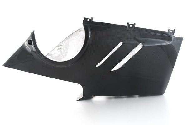 MOTOCORSE BELLY PAN - OEM EXHAUST - DUCATI PANIGALE V4/S/R (2022 - 2024 ) Trama del carbonio e finitura superficiale - 200P – Plain Lucido 3