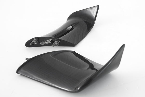 MOTOCORSE WINGLETS - SET - DUCATI PANIGALE V4/S/R (2022 - 2024 ) Trama del carbonio e finitura superficiale - 200P – Plain Lucido 4