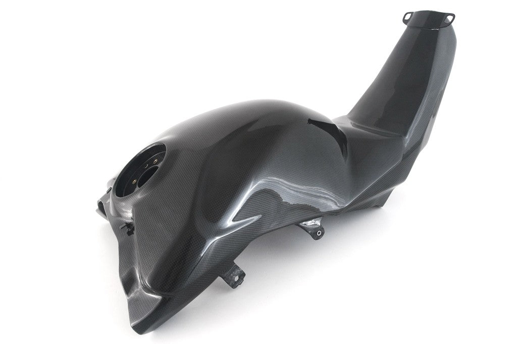 MOTOCORSE FUEL TANK - DUCATI PANIGALE V4/S/R ( 2022 - 2024 ) / STREETFIGHTER V4 ( 2023 - 2024 ) Trama del carbonio e finitura superficiale - 200P – Plain Lucido 1