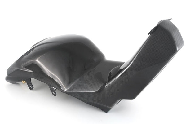 MOTOCORSE FUEL TANK - DUCATI PANIGALE V4/S/R ( 2022 - 2024 ) / STREETFIGHTER V4 ( 2023 - 2024 ) Trama del carbonio e finitura superficiale - 200P – Plain Lucido 3