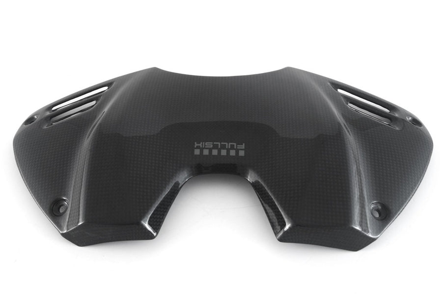 MOTOCORSE TANK COVER - DUCATI PANIGALE V4/S/R (2022 - 2024 ) Trama del carbonio e finitura superficiale - 200P – Plain Lucido 1