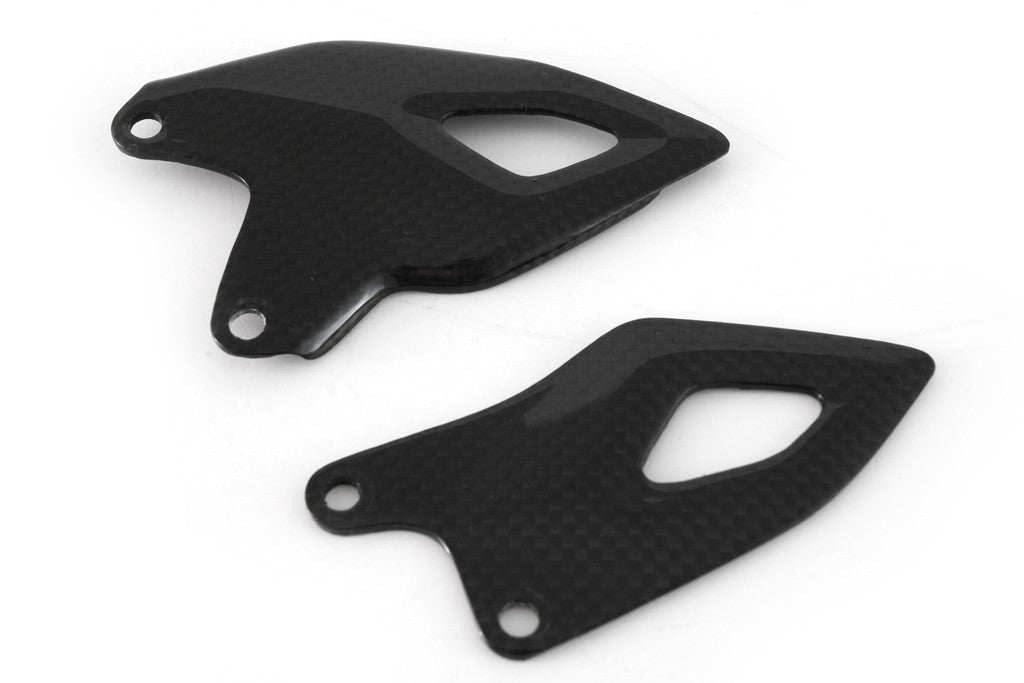 MOTOCORSE HEEL GUARDS - SET - DUCATI PANIGALE V4/S (2025-) Trama del carbonio e finitura superficiale - 200P – Plain Lucido 1