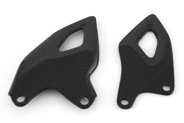 MOTOCORSE HEEL GUARDS - SET - DUCATI PANIGALE V4/S (2025-) Trama del carbonio e finitura superficiale - 200P – Plain Lucido 2