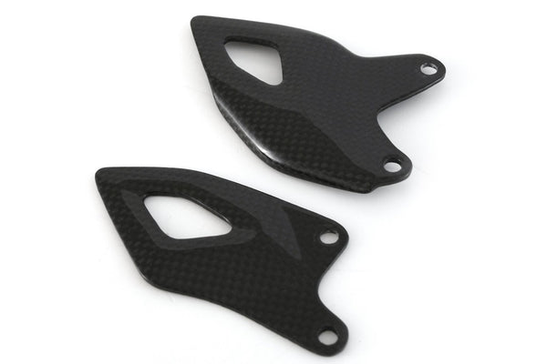MOTOCORSE HEEL GUARDS - SET - DUCATI PANIGALE V4/S (2025-) Trama del carbonio e finitura superficiale - 200P – Plain Lucido 3