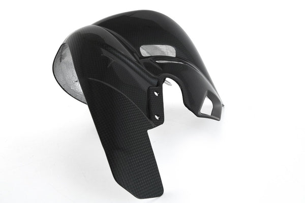 MOTOCORSE EXHAUST PROTECTION - DUCATI PANIGALE V4/S (2025-) / STREETFIGHTER V4/S (2025-) Trama del carbonio e finitura superficiale - 200P – Plain Lucido 4