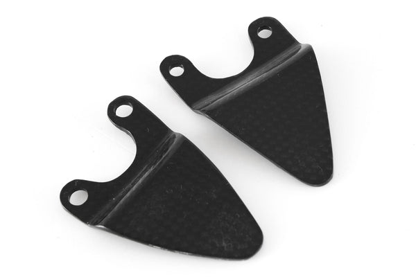 MOTOCORSE Heel guards pair Trama del carbonio e finitura superficiale - 2