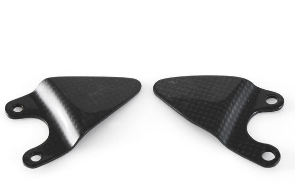 MOTOCORSE Heel guards pair Trama del carbonio e finitura superficiale - 2