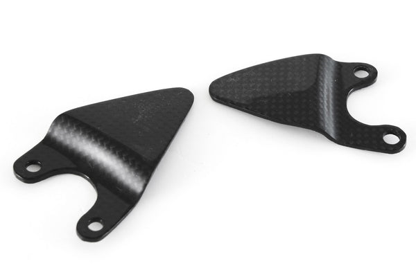 MOTOCORSE Heel guards pair Trama del carbonio e finitura superficiale - 2