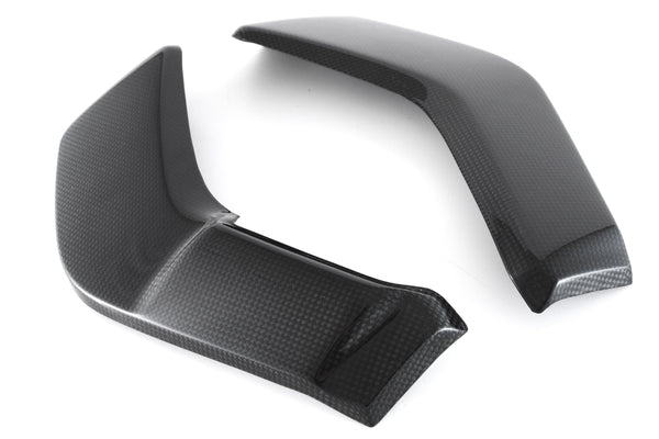 MOTOCORSE Radiator cover - set Trama del carbonio e finitura superficiale - 2