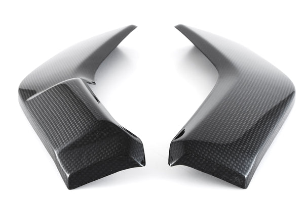 MOTOCORSE Radiator cover - set Trama del carbonio e finitura superficiale - 2
