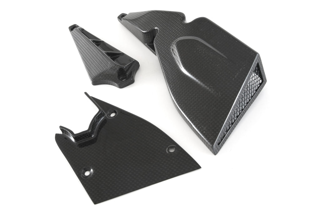 MOTOCORSE Cam-belt covers - set Trama del carbonio e finitura superficiale - 2