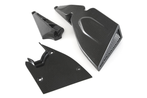 MOTOCORSE Cam-belt covers - set Trama del carbonio e finitura superficiale - 2
