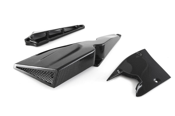 MOTOCORSE Cam-belt covers - set Trama del carbonio e finitura superficiale - 2