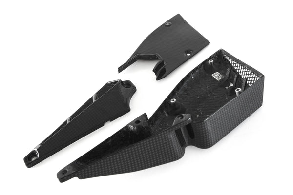 MOTOCORSE Cam-belt covers - set Trama del carbonio e finitura superficiale - 2