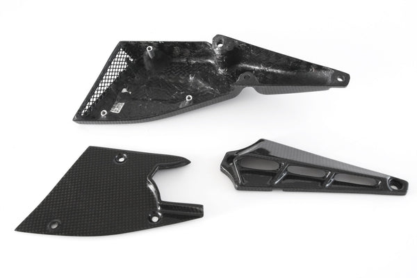 MOTOCORSE Cam-belt covers - set Trama del carbonio e finitura superficiale - 2