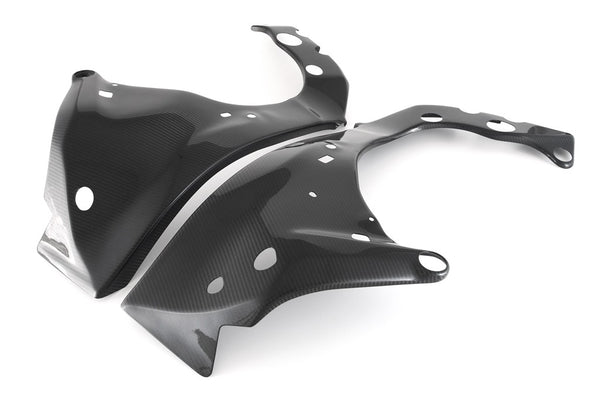 MOTOCORSE FRAME PROTECTION GUARD - SET - YAMAHA YZF-R1 (2015 - ) Trama del carbonio e finitura superficiale - 200P – Plain Lucido 1