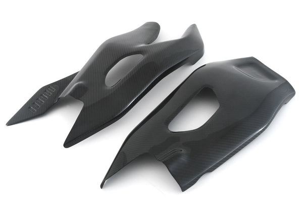 MOTOCORSE SWINGARM GUARD - SET - YAMAHA YZF-R1 (2015-) Trama del carbonio e finitura superficiale - 245T – Twill Lucido 3