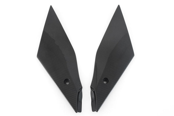 MOTOCORSE UNDER TANK SIDE PANEL - SET - YAMAHA YZF-R1 (2020-) Trama del carbonio e finitura superficiale - 245T – Twill Lucido 4