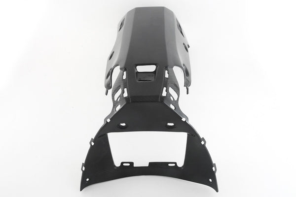 MOTOCORSE BELLY PAN RACE - After market Exhaust without CAT - YAMAHA YZF-R1 (2020-) Trama del carbonio e finitura superficiale - 245T – Twill Lucido 3