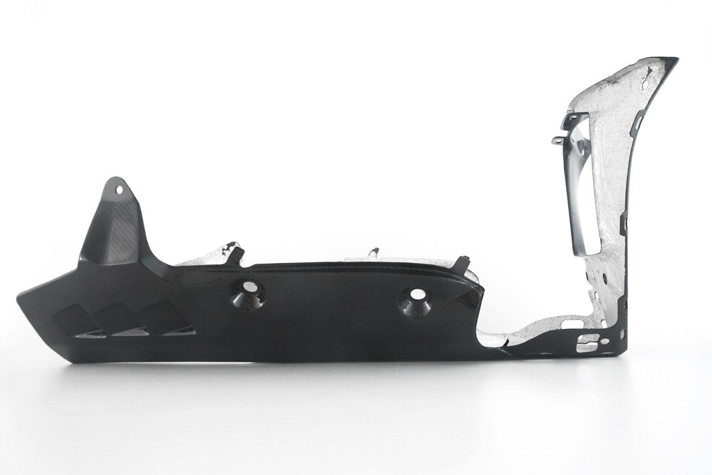 MOTOCORSE BELLY PAN - WITH OEM EXHAUST OR SLIP-ON - YAMAHA YZF-R1 (2020-) Trama del carbonio e finitura superficiale - 245T – Twill Lucido 1