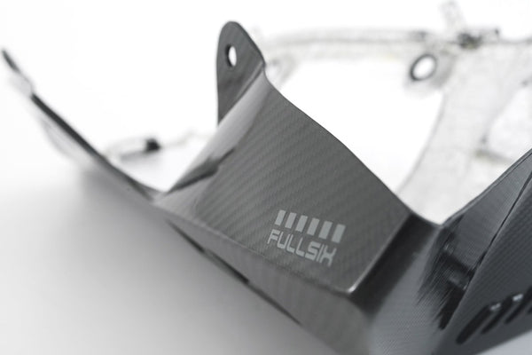 MOTOCORSE BELLY PAN RACE R1M - After market Exhaust without CAT - YAMAHA YZF-R1 (2020-) Trama del carbonio e finitura superficiale - 245T – Twill Lucido 2