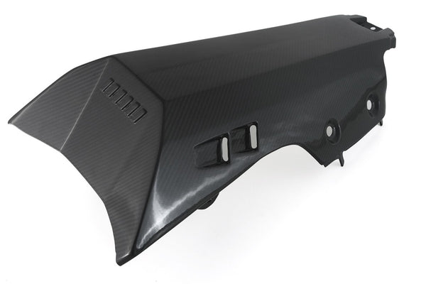 MOTOCORSE BELLY PAN RACE R1M - After market Exhaust without CAT - YAMAHA YZF-R1 (2020-) Trama del carbonio e finitura superficiale - 245T – Twill Lucido 4