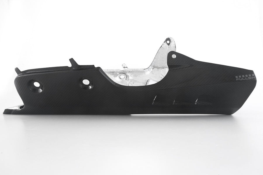 MOTOCORSE BELLY PAN R1M - OEM Exhaust - YAMAHA YZF-R1 (2020-) Trama del carbonio e finitura superficiale - 245T – Twill Lucido 1