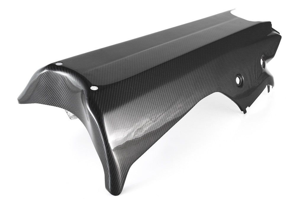 MOTOCORSE BELLY PAN RACE R1M - After market Exhaust without CAT - YAMAHA YZF-R1 (2015 - 2019) Trama del carbonio e finitura superficiale - 245T – Twill Lucido 1