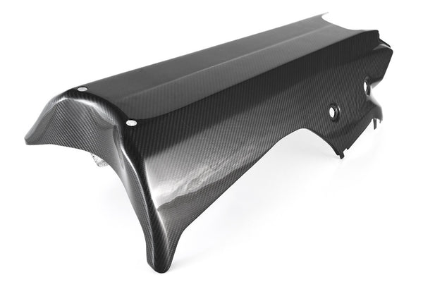 MOTOCORSE BELLY PAN RACE R1M - After market Exhaust without CAT - YAMAHA YZF-R1 (2015 - 2019) Trama del carbonio e finitura superficiale - 245T – Twill Lucido 1