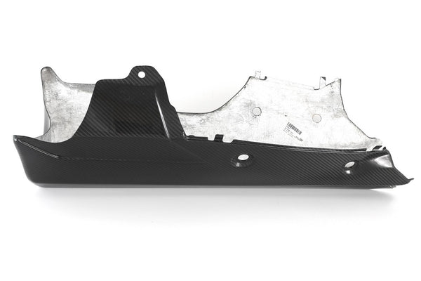 MOTOCORSE BELLY PAN RACE R1M - After market Exhaust without CAT - YAMAHA YZF-R1 (2015 - 2019) Trama del carbonio e finitura superficiale - 245T – Twill Lucido 2